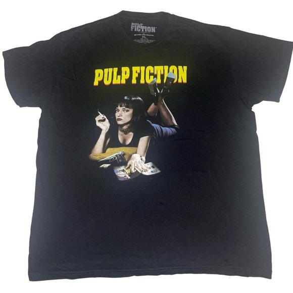 Vintage Other - Pulp Fiction Movie Grunge Screen Graphic Tshirt XL